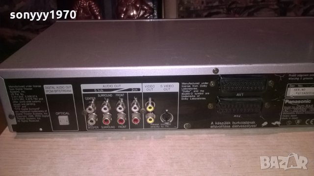 panasonic dvd ra-61 made in japan-внос швеция, снимка 16 - Аудиосистеми - 27011933