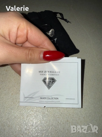 Сребърен пръстен с голям циркон проба 925 от SXY, снимка 5 - Пръстени - 53221479