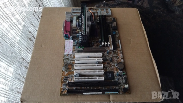 Дънна платка MSI MS-6199VA Slot 1 CPU+RAM, снимка 8 - Дънни платки - 53296928