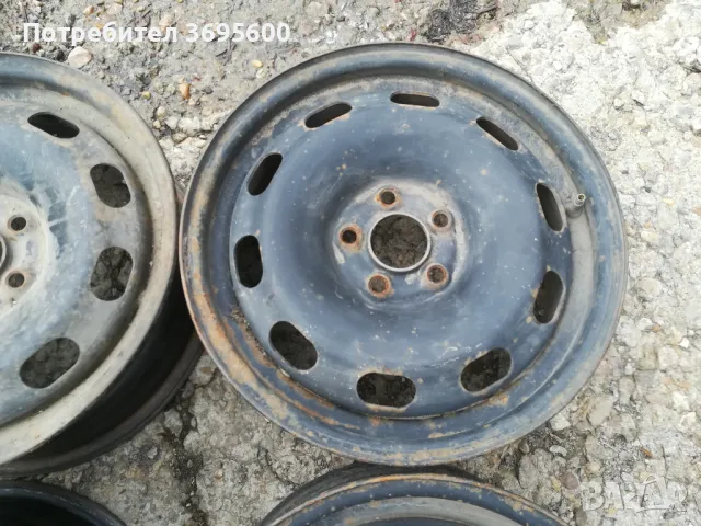 Железни джанти 15 5х100 Голф 4 Ауди А3 Леон Октавия Golf Audi A3 Leon Octavia, снимка 5 - Гуми и джанти - 45653092