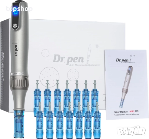 Нова тествана микронидлинг писалка dr pen Ultima M8S dermapen с 14 патрона, 12-пинови/18-пинови/24.., снимка 8 - Друго оборудване - 51816772