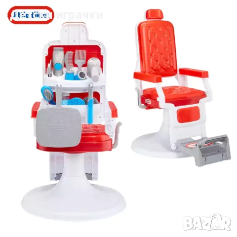 Детски фризьорски салон и бръснарница Little Tikes, с фризьорски стол , снимка 3 - Образователни игри - 50428772