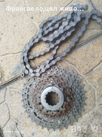 Венец касета 9 скорости и нейната верига за велосипед колело Shimano deore xtr