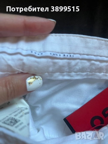 Мъжки ленен панталон HUGO BOSS, снимка 8 - Панталони - 51553114