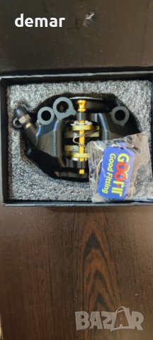 GOOFIT Мотоциклетен заден спирачен апарат GP Crab, черен, снимка 10 - Части - 43229118