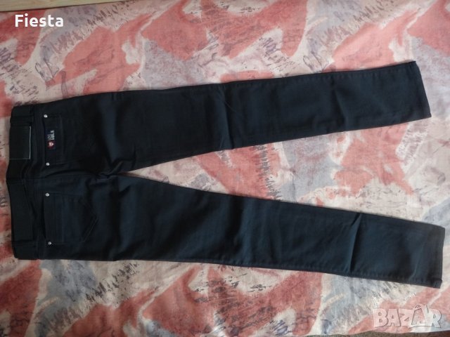 Черен панталон с колан AMN JN, снимка 3 - Панталони - 29044246
