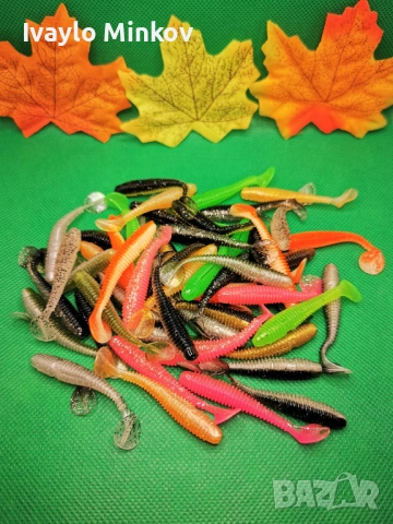 6см. 1.3г 50бр. Силиконова примамка рибка