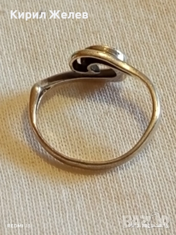 Сребърен спираловиден пръстен РЕТРО АРТ БИЖУ майсторска изработка 52464, снимка 8 - Пръстени - 52847585