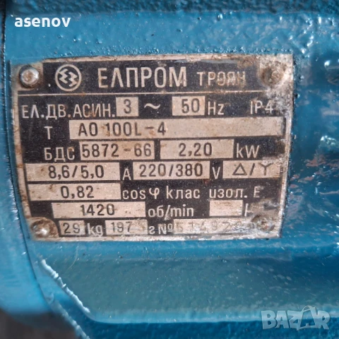 електродвигател 2,2 кв, снимка 2 - Електродвигатели - 50897504