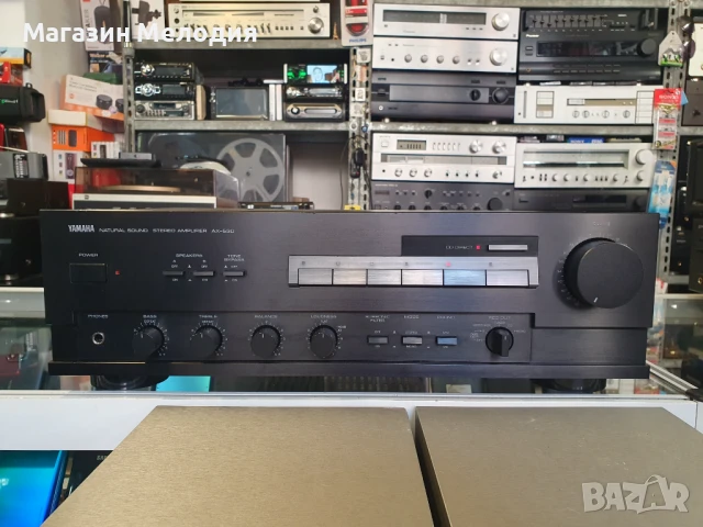 Усилвател Yamaha  AX-530 Black Две по 110 вата на 4 ома. В перфектно техническо и много добро визуал