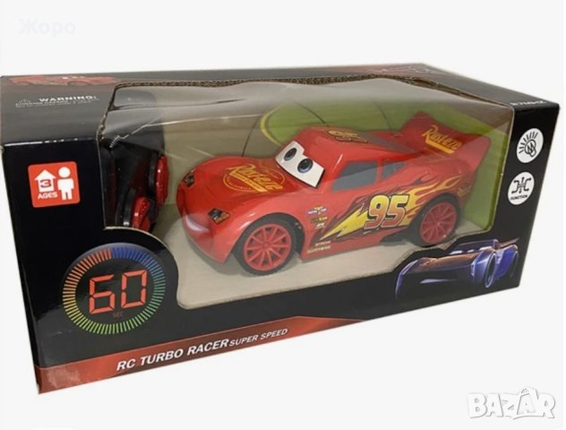 Детска играчка кола с дистанционно управление ,Макуин светкавицата с звук и светлина АХ-998, снимка 3 - Коли, камиони, мотори, писти - 43946184