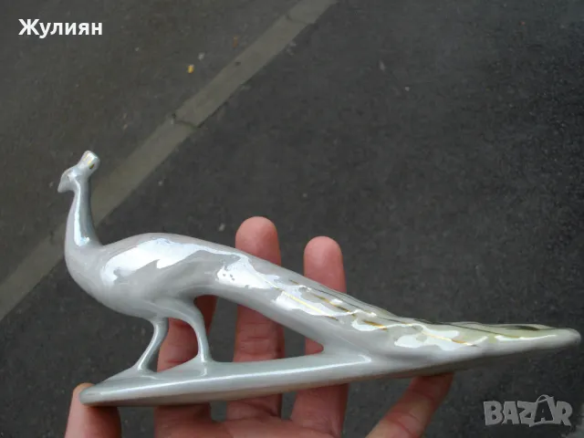 СТАР БЪЛГАРСКИ ПОРЦЕЛАН ПАУН , снимка 5 - Антикварни и старинни предмети - 49764474