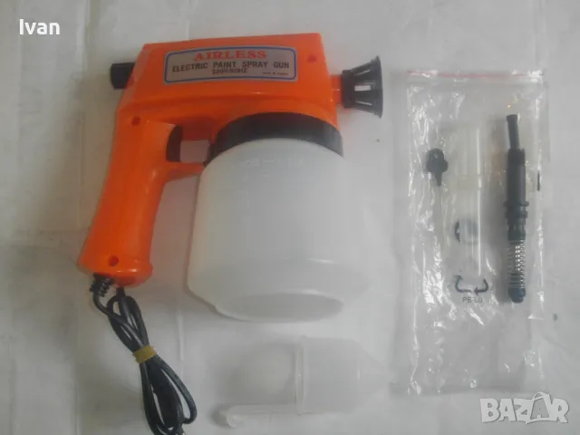 НОВ ЕЛЕКТРИЧЕСКИ БОЯДЖИЙСКИ ПИСТОЛЕТ СТАРО КАЧЕСТВО С РЕЗЕРВНИ ЧАСТИ AIRLESS Made in Taiwan, снимка 4 - Други инструменти - 49680443