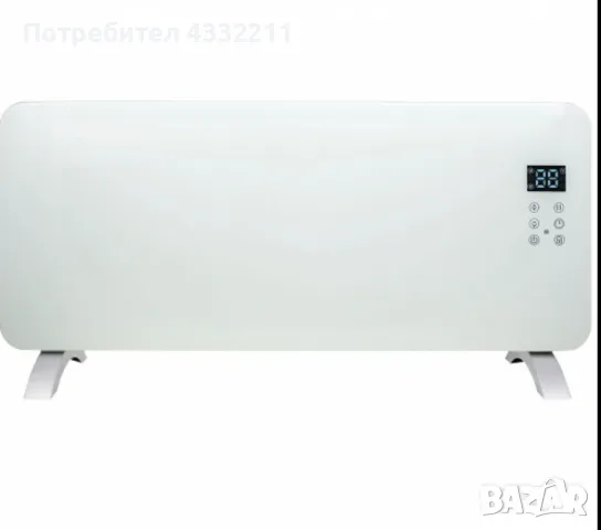 Конвектор, 2000W, стъклен панел, снимка 1