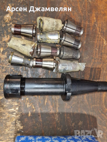 Цангов патроник ИСО40 с 11 цанги , снимка 2 - Други инструменти - 36511475