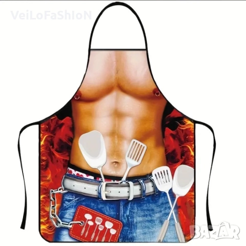 Нова забавна готварска престилка Секси Готвач, снимка 3 - Подаръци за мъже - 51565191