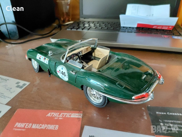 Jaguar 1/18 burago, снимка 7 - Колекции - 53428653