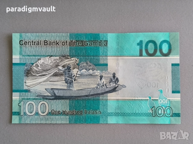 Банкнота - Гамбия - 100 даласи UNC | 2023г., снимка 3 - Нумизматика и бонистика - 52110460