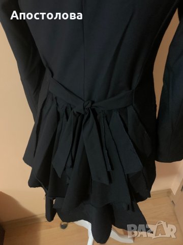 Черно сако с опашка отзад, снимка 3 - Сака - 34949417