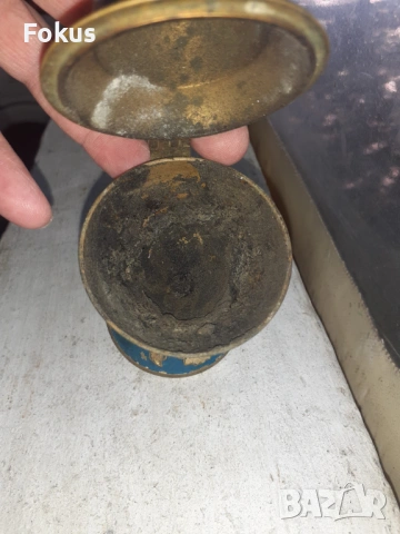 Старо бронзово кандило кадило N10, снимка 5 - Антикварни и старинни предмети - 53366569