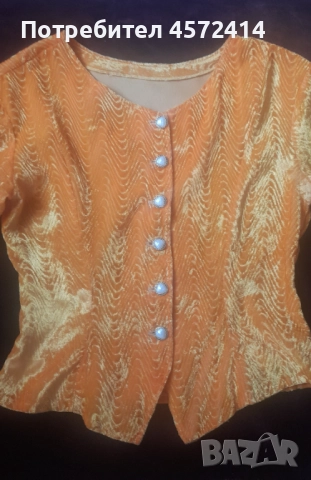 Класическа, черна рокля и дамско сако в оранжев цвят.  S. , снимка 8 - Рокли - 51456626