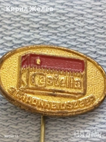 Пет значки стари редки PEP,HOECHST, CASTELLA за КОЛЕКЦИОНЕРИ 18679, снимка 4 - Колекции - 50904193