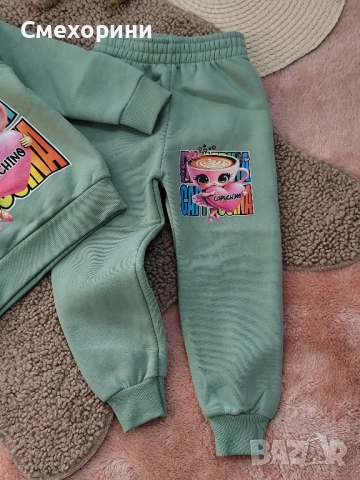 Детски ватирани комплекти Балерина Капучина в зелено, за момиченца от 3г до 8г , снимка 4 - Детски комплекти - 52480248