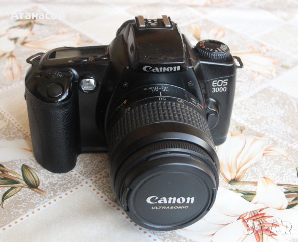 Canon EOS 3000V 35 mm с обектив, снимка 4 - Фотоапарати - 40636872