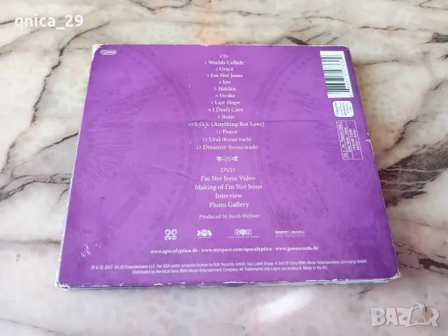 Apocalyptica - Worlds Collide cd/dvd, снимка 5 - CD дискове - 49037888