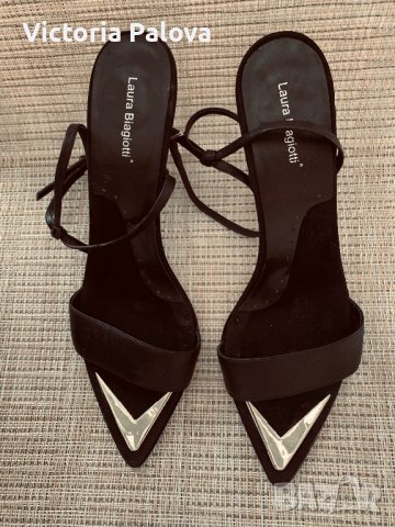 Скъпи дизайнерски сандали LAURA BIAGIOTTI оригинал, снимка 7 - Сандали - 37311384