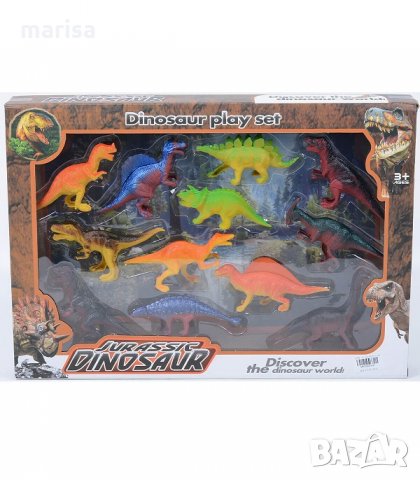 Комплект фигури Динозаври в кутия, 12 броя 09957
