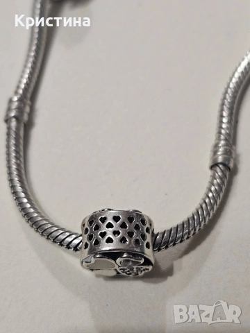 Лот от 4 сребърни талисмана, снимка 9 - Гривни - 53536352