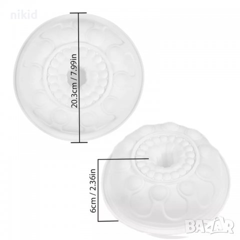 Цвете корона силиконова форма молд тава за направа печене кекс торта желиран сладкиш, снимка 4 - Форми - 25449286