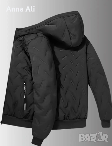 Мъжко топло яке , с качулка, водоустойчиво и ветроустойчиво, снимка 3 - Якета - 52210389