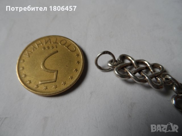 сребърна гривна - 1, снимка 3 - Гривни - 32981944
