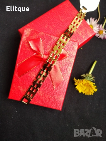 Златиста гривна подходяща за мъже и жени, снимка 2 - Други стоки за дома - 52905992