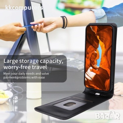 ZTE Blade V70 Design / V70 Vita Flip3 Magnetic Кожен Калъф и Скрийн Протектор, снимка 7 - Калъфи, кейсове - 51433908