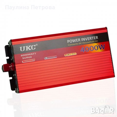Инвертор 24V-220V 4000w  , снимка 2 - Друга електроника - 36849498