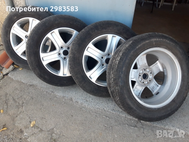 4 бр. 17 цолови алуминиеви джанти SUZUKI 17x6 ½ J    със всесезонни гуми ECOVISION 225/65R17 M+S