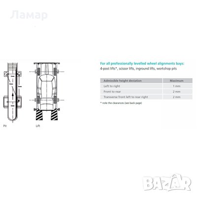 3D стенд за геометрия на леки и лекотоварни автомобили BEISSBARTH (Бейзбарт) - Германия., снимка 14 - Други машини и части - 23564187