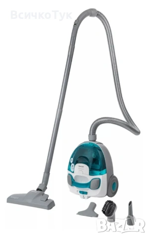 ✨Прахосмукачка без торба SENCOR SVC 511TQ-EUE2, 890W ECO, Зелен/Сив 