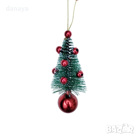 6169 Висяща елхичка за кола коледна украса за автомобил, 11×5 см, снимка 5 - Аксесоари и консумативи - 52030115