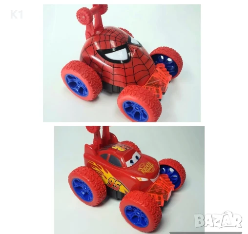 Кола за препятствия Спайдърмен/МакКуин Колите, Spiderman McQueen Cars