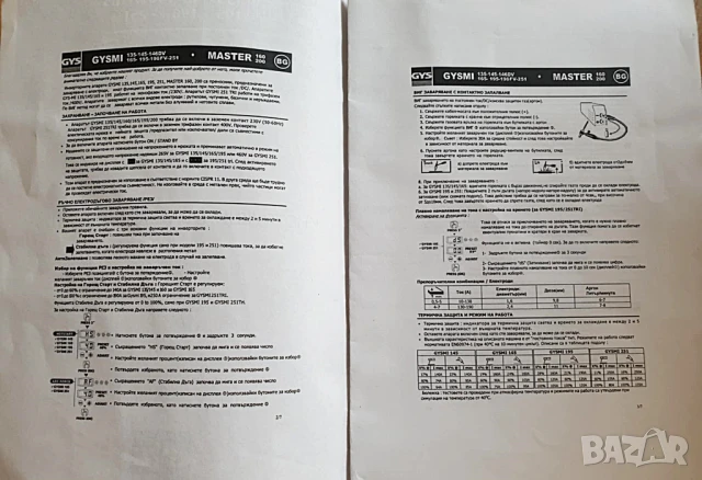 Инверторен електрожен GYS Gysmi 135T (MMA/TIG) + аксесоари, снимка 14 - Други инструменти - 51218249