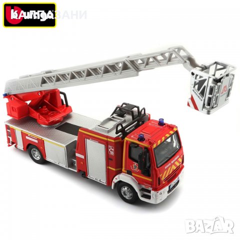 Bburago Пожарна кола Iveco Magirus 1:50 18 32001, снимка 3 - Коли, камиони, мотори, писти - 38668172