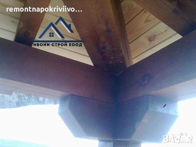 Дървени навеси беседки и перголи дървени гаражи Нови покриви, снимка 12 - Ремонти на покриви - 53504574