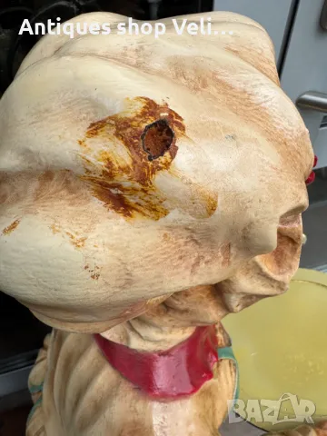 Големи ретро статуетки на сервитьор и готвачка за ресторанти и барове №6242 , снимка 5 - Антикварни и старинни предмети - 48322633