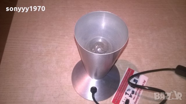 НАСТОЛЕН АЛУМИНИЕВ ПЛАФОН-17Х11Х7СМ-ВНОС ХОЛАНДИЯ, снимка 11 - Настолни лампи - 27801591