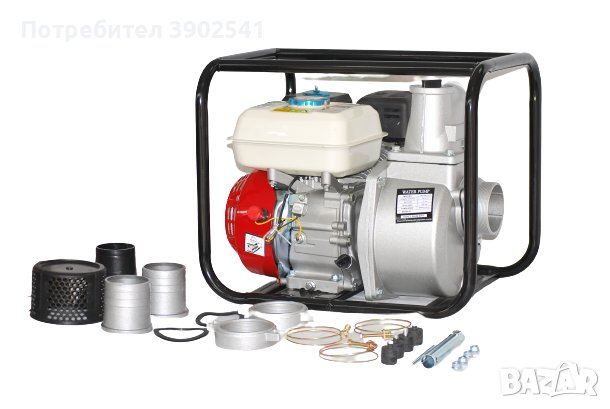 Водна помпа 3 цола, бензинова, моторна, Greanyard, снимка 4 - Водни помпи - 43183314