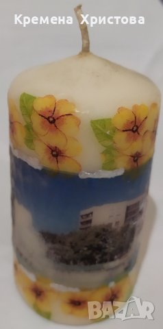 Ръчно декорирани свещи - Море